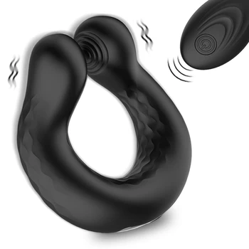 10 Frekvencia Vibrátor Farok Gyűrű Pénisz Vibrátor Késleltetett Magömlés Mellbimbók Masszírozó Felnőtt Játékok Férfiak Klitorisz Stimulátor