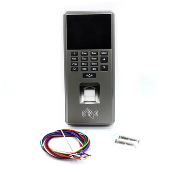 125Khz RFID 2.4 inch Olvasó, Ujjlenyomat Scanner Access Control Billentyűzet USB Biometrikus Rendszer Zár beléptető