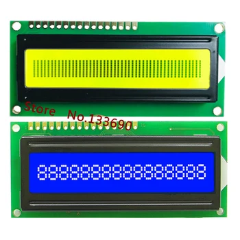 1DB 16X1 1601 LCD Kijelző Modul, 16*1 Karakter, Sárga, Zöld, Kék 5V 80*36mm HD44780