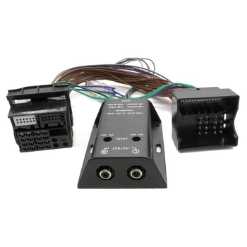 2-Csatornás High-Low Adapter Alkatrészek Kiegészítők Quadlock Rádió VW, BMW, Seat, Skoda, Ford