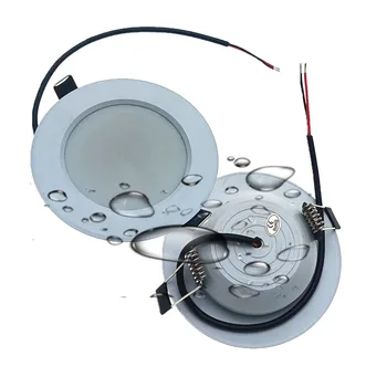 220V IP65 Vízálló LED Beépíthető Szabályozható 5W 7w 9W 12W 15W Süllyesztett Fekete Konyha, Fürdőszoba, Wc, LED Spot Lámpa Mennyezeti Lámpa