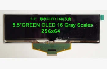 5.5 hüvelykes 30PIN Zöld OLED Képernyő SSD1325 Meghajtó IC 256*64 SPI Párhuzamos Interfész