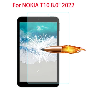 9H Edzett Üveg Nokia T10 8.0 hüvelyk 2022 Tablet, a Képernyő Védő Védő Fólia Nokia T10 8 hüvelykes Tablet Üveg Film