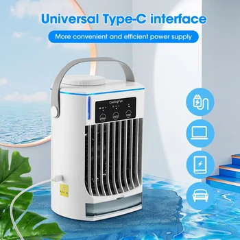 A levegő Hűvösebb, Háztartási Spray Párásító Ventilátor vízhűtéses, Légkondicionáló, Ventilátor, USB Asztali Hűtő Ventilátor, Légkondicionáló