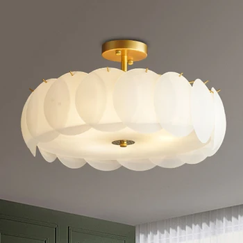 A Modern LED Medál Lámpa Nappali Étkező Hálószoba függesztett Lámpák Felfüggesztés Fény Beltéri Világítás Üveg Dekoráció Luminairea