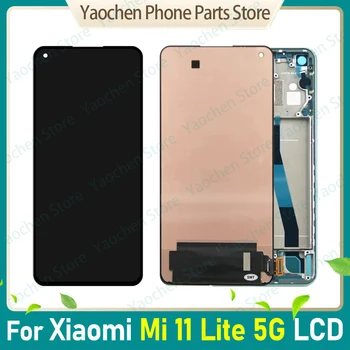 A Xiaomi Mi 11 Lite LCD érintőképernyő Digitalizáló A Xiaomi Mi11 Lite 5G Kijelző Javítás, Alkatrészek