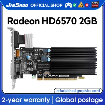 AMD JIESHUO HD 6570 2GB Grafikus GPU GDDR5, 128 bites 7nm HD6570 2G A Számítógép Asztali Videó Játékok, Irodai 730,610,710 stb.