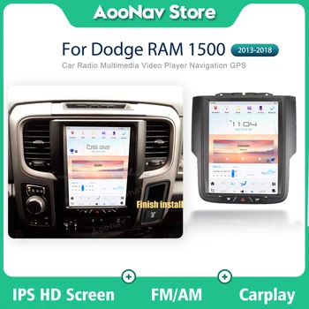 Autó Multimédia Lejátszó Android 11 Dodge RAM 1500 2013-2018 Videó 128GB Függőleges Képernyő GPS Navigációs Carplay Fej Egység 2DIN
