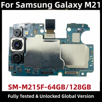 Az alaplap a Samsung Galaxy M21, Eredeti Fő Nyomtatott Áramköri lap, EU Verzió Mainboard, 64 GB, SM-M215F