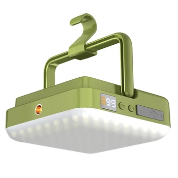 Az Újratölthető Kültéri Lámpa Hordozható Lóg Vízálló Mágnes Sürgősségi Light (Világos Zöld)