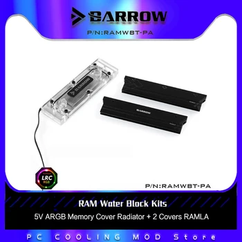 Barrow RAM Víz Blokk Hűtési Készlet 5V ARGB Memória Fedél Radiátor + 2 Kiterjed RAMLA RAMWBT-PA2
