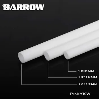 Barrow YKW12-8 YKW14-10 YKW16-12 Fehér PMMA Cső Akril OD*ID:12mm*8mm/14 mm*10mm/16mm*12mm, Hossz:500mm,vízhűtő