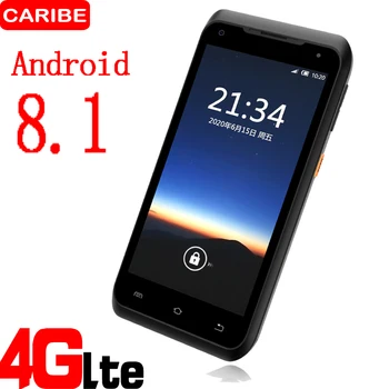 CARIBE PL-55L PDA 1D 2D Vonalkód QR-kód olvasó UHF RFID 125K NFC Kézi terminál Android 8.1 Ipari Raktár