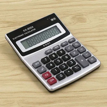 Gyártó Nagykereskedelmi Kalkulátor KK-800A Fém Asztali font nagy széles Számológép 8 Üzleti Számítógép Irodai eszközök a