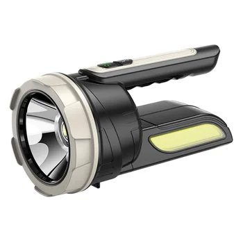 High Power LED-es Zseblámpa COB Világítás USB Újratölthető Erős Fényszóró Oldalsó Fény Kerti Kemping Halászati Fáklya