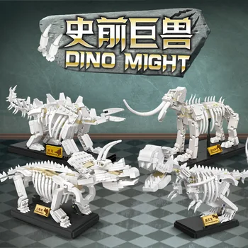 Jurassic világ park 3 modell építőkövei indominus rex dino tégla tyrannosaurus dinoszauruszok fosszilis Velociraptor Mamut játékok