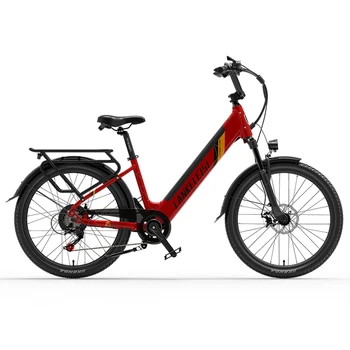 LANKELEISI ES500PRO 24 es villamos városi kerékpár alumínium keret 48v 16ah lítium akkumulátor tekerés közben fel is töltheted 500w elektromos kerékpár