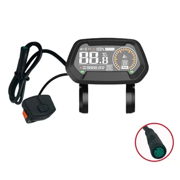 LCD Kijelző DZ43 LCD Eszköz BBS02 BBSHD Fekete Színű DZ43 Levehető Kijelző tekerés közben fel is töltheted Alkatrész Elektromos Kerékpár 1db