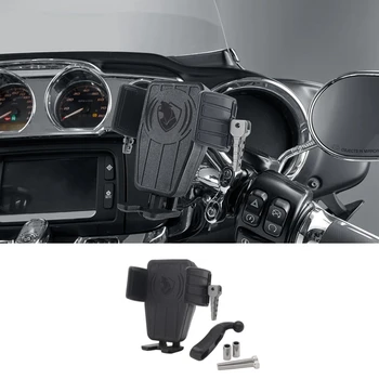 Motoros Vezeték nélküli Töltés GPS Telefon tulajdonosa Navigációs Konzol Honda Goldwing GL1800 F6B GL1800 DCT 2018-2021