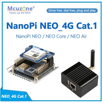 NanoPi NEO-4G Macska.1 LTE modul, NEO / NEO Core / NEO Levegő,Drive free | dial ingyenes | plug and play,a Debian