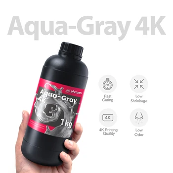 phrozen Aqua-Szürke 4K Gyanta a Nagy Pontosságú 3D Nyomtatás,405nm LCD UV-Gyógyító Photopolymer Gyanta Alacsony Zsugorodás, Nagy Részletességgel