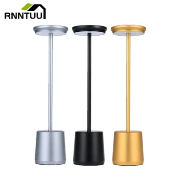 RnnTuu Vezeték nélküli asztali Lámpa USB Tölthető, Hordozható, elemes Bar Hotel Fokozatmentes Fényerő Kis Asztal Fény Szoba Dekoráció