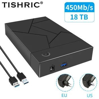 TISHRIC 3,5 Hüvelykes SATA Merevlemez Esetben USB 3.0 SATA Port SSD Merevlemez HDD Burkolat Esetben Külső ssd Merevlemez Doboz