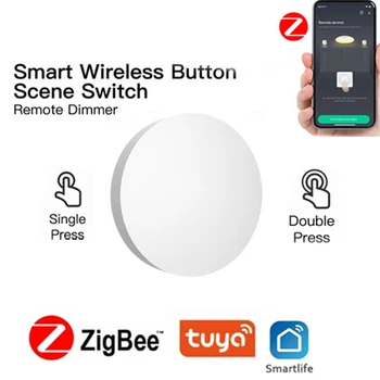 Tuya ZigBee Gomb Scene Switch Intelligens Kapcsolódási Smart Switch Elemes Automatizálás Munka Intelligens Élet Zigbee Eszköz